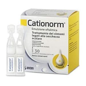 Cationorm Ophthalmic Emulsion Eye Drops 30 Monodoses 0.4ml