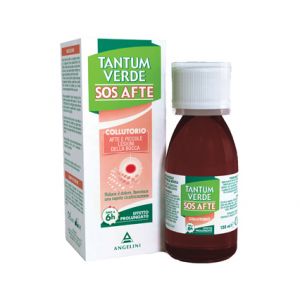 Tantum Verde SOS Afte Mouthwash Against Aphthae and Small Lesions of the Mouth 120 ml