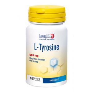 L-tyrosine 500mg longlife 60 tablets