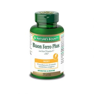 Nature's Bounty Buon Ferro Plus Energy Metabolism Supplement 100 Capsules