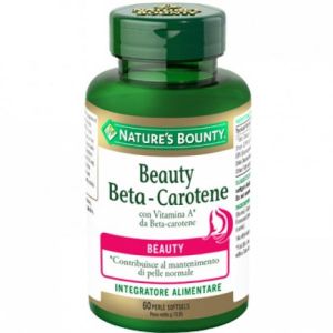 Nature's Bounty Beauty Beta-carotene Integratore Benessere Pelle 60 Perle
