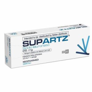 Siringa Preriempita Intra-articolare Supartz Acido Ialuronico 25mg 2,5ml 1 Pezzo