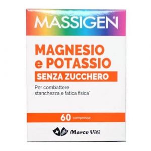 Massigen Magnesium And Potassium Supplement Without Sugar 60 Tablets