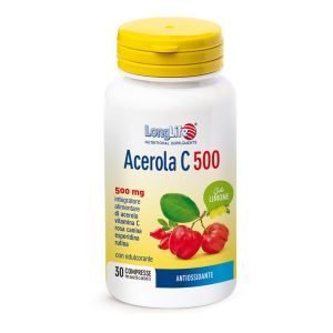 Longlife Acerola C 500 Lemon 30 Tablets