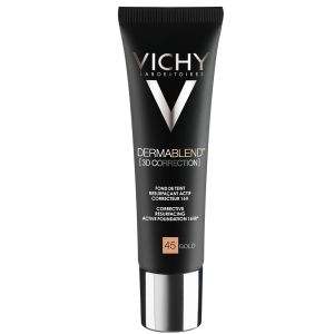 Vichy dermablend 3d fluid foundation covering oily skin tone 45 -30ml