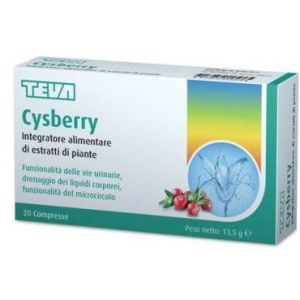 Teva cysberry urinary tract and microcirculation supplement 20 tablets