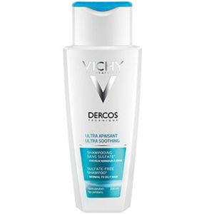 Vichy dercos ultra soothing shampoo for normal to oily hair 200ml