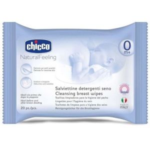 Natural Feeling Wipes For The Breast Chicco 16 Wipes