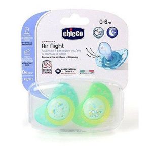 Physioforma Air Soother 0-6m In Silicone Lumi Chicco 2 Pieces