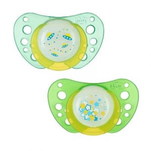 Physioforma Air Soother 6-16m In Silicone Lumi Chicco 2 Pieces