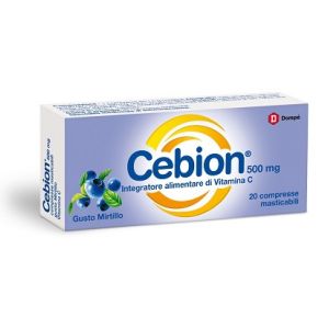 Cebion Chewable Blueberry Vitamin C Supplement 20 Tablets