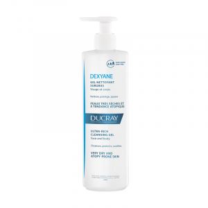 Ducray dexyane cleansing gel surgras atopic skin face and body 400 ml