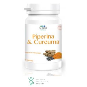 Algem natura piperine & turmeric antioxidant supplement 45 capsules