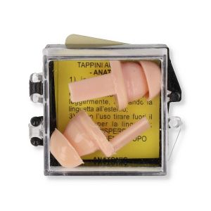 Anatomical Rubber Earplugs 2 Pieces