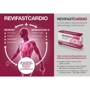 Revifast Cardio Supplement for Cardiovascular Wellness and Cholesterol 30 Tablets