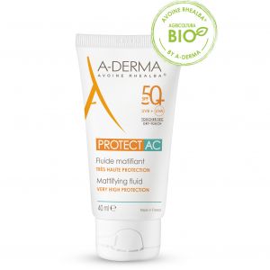 A-derma protect ac mattifying sun fluid very high protection spf50+ 40 ml