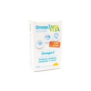 Sanavita Omega 3 Bluefish Supplement For Heart Function 60 Capsules