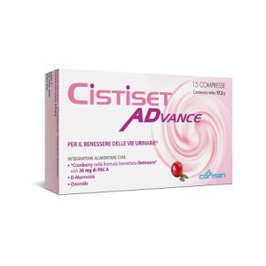 Cystiset advance urinary tract supplement 15 tablets