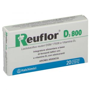 Reuflor D3 800 Intestinal Wellness Supplement 20 Chewable Tablets
