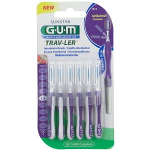 Gum Trav-Ler 1512 Scovolino Interdentale 1.2 mm 6 Pezzi