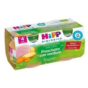 Hipp Bio Homogenized Organic Ham With Vegetables 2x80g