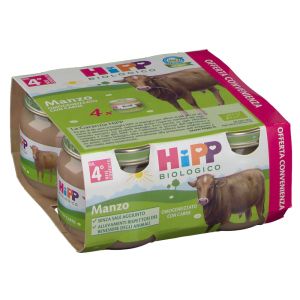 Hipp Organic Homogenized Beef Children's Food 4x80g