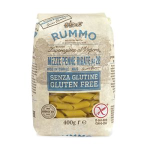Rummo Mezze Penne Rigate N28 Brown Rice And Corn 400g