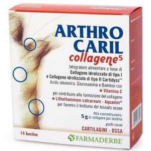 Farmaderbe Arthrocaril Collagen Gluten Free Food Supplement 14 Sachets