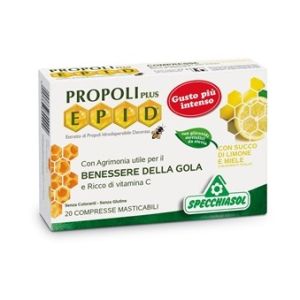 Specchiasol Epid Tablets Lemon and Honey Throat Supplement 20 Chewable Tablets