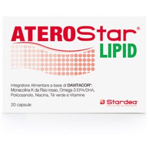 Aterostar Lipid 1450mg Cholesterol Supplement 20 Soft Capsules