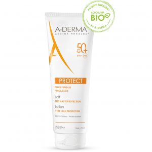 A-derma protect sun milk spf 50+ fragile skin protection 250 ml