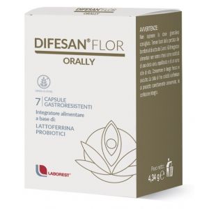 Difesan Flor Orally Supplement Lactic Ferments And Lactoferrin 7 Capsules