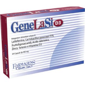 Farmagens Genelasi D3 Food Supplement 20 Capsules 450mg
