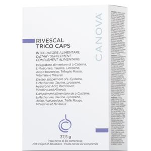 Canova rivescal trico caps food supplement 30 tablets