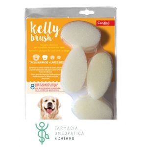 Candioli Kelly Brush Oral Hygiene Sponge for Dogs and Cats Large 16 Pieces
