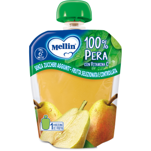 Mellin Merenda Pouch Pera 90g 6mesi+