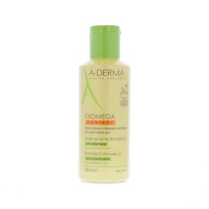A-derma exomega emollient cleansing oil face and body dry skin 200 ml