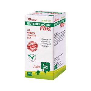 Enterolactis Plus Live Lactic Ferments Supplement 30 Capsules