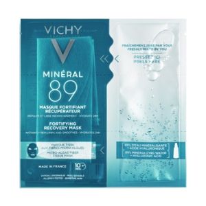 Vichy Minéral 89 Maschera In Tessuto Rimpolpante e Levigante + Normaderm Gel Detergente 15ml Gratis