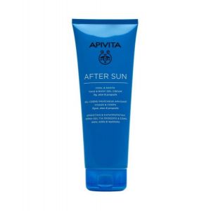 Apivita after sun cream-gel face & body refreshing calming & soothing 200 ml