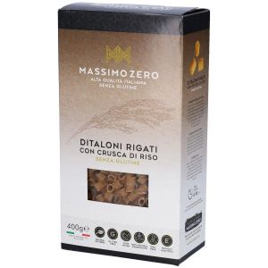 Massimo Zero Pasta Crusca Riso Ditaloni 400g