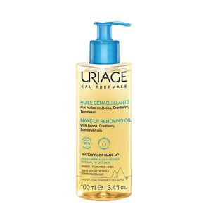 Uriage eau thermale face and eye make-up remover oil normal to dry skin 100 ml