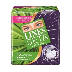 Lines silk ultra anatomical absorbent 16 pieces