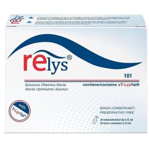 Relys Monodose Soluzione Oftalmica 20 Minicontenitori da 0,35ml Senza Conservanti