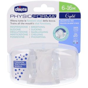 Chicco Gommotto Silicone Crystal 6-16 Mesi 2 Pezzi