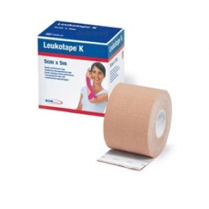 Benda Adesiva Actimove Leukotape K Taping Fisioterapico Largghezza 5 Cm Lunghezza 5 M Colore Carne In Rotolo