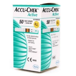 Accu-chek Active Strips Blood Glucose Measurement Strips 50 Pieces Inf Retail