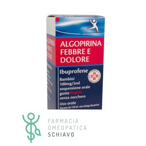 Algopirina Fever and Pain Children Ibuprofen Bottle 150 ml Strawberry