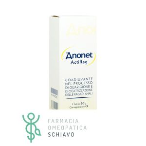 Anonet Actirag Cream Anal Fissures 2 Tubes of 30 g With Applicator