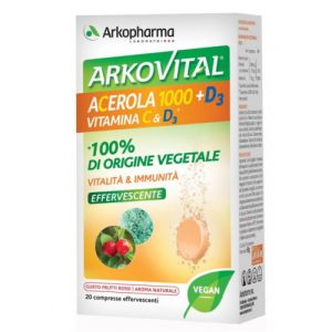Arkovital Vitamins C+D3 20 effervescent tablets